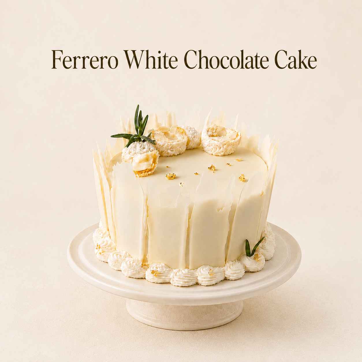 Ferrero White Chocolate Cake